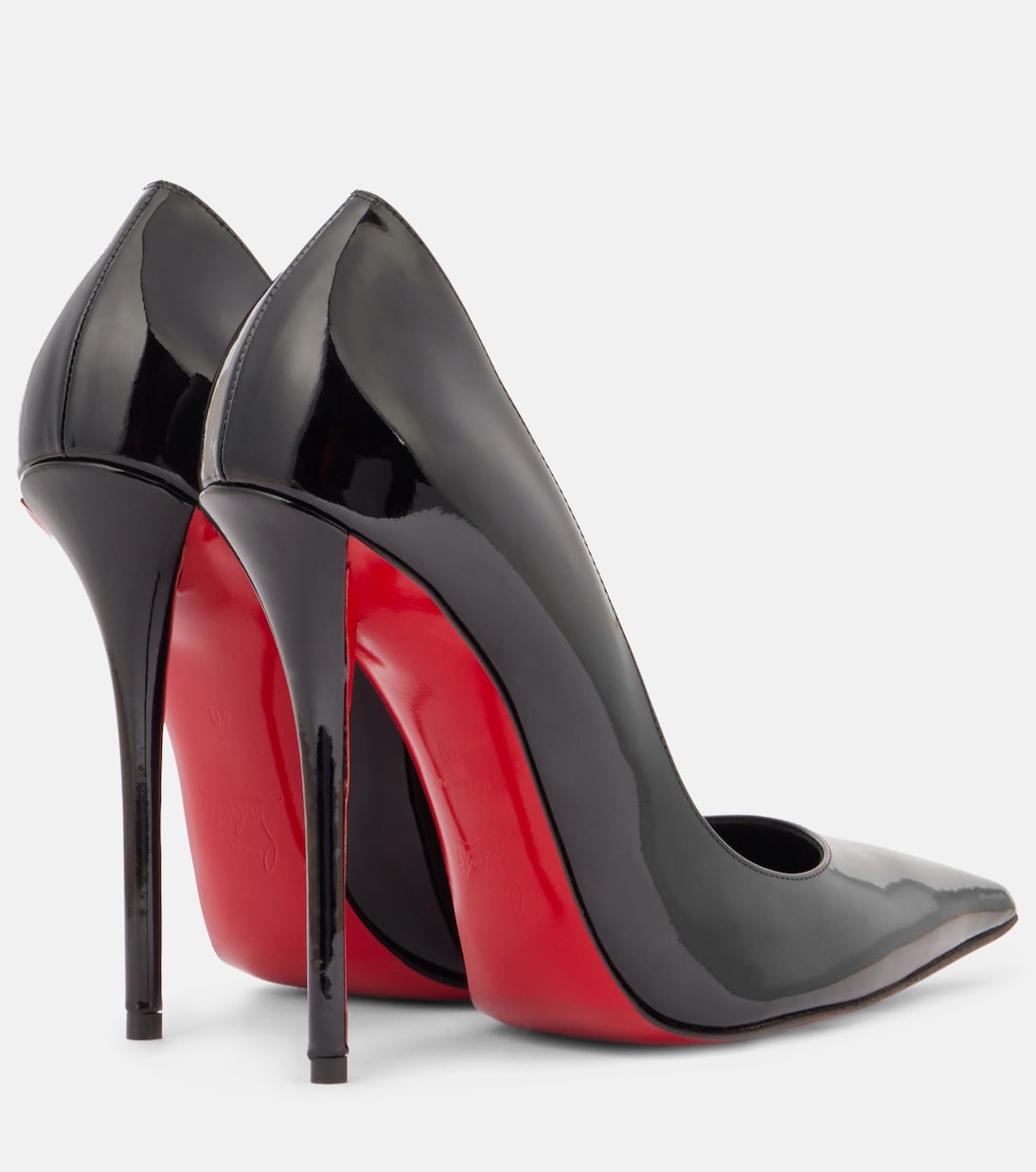 Туфли Miss Z 120 из лаковой кожи Christian Louboutin, Black/ Lin Black — фото 2