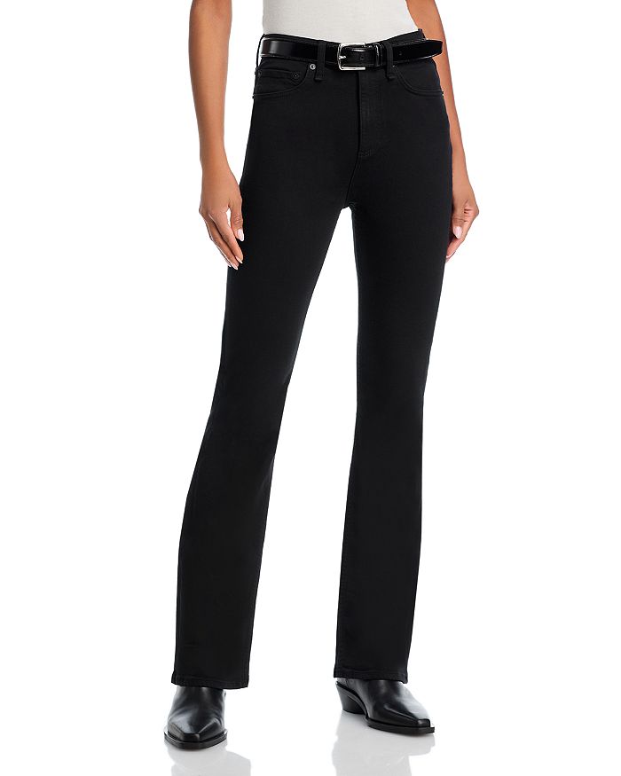 

Джинсы Flexi Peyton с высокой посадкой Bootcut черного цвета rag & bone, черный