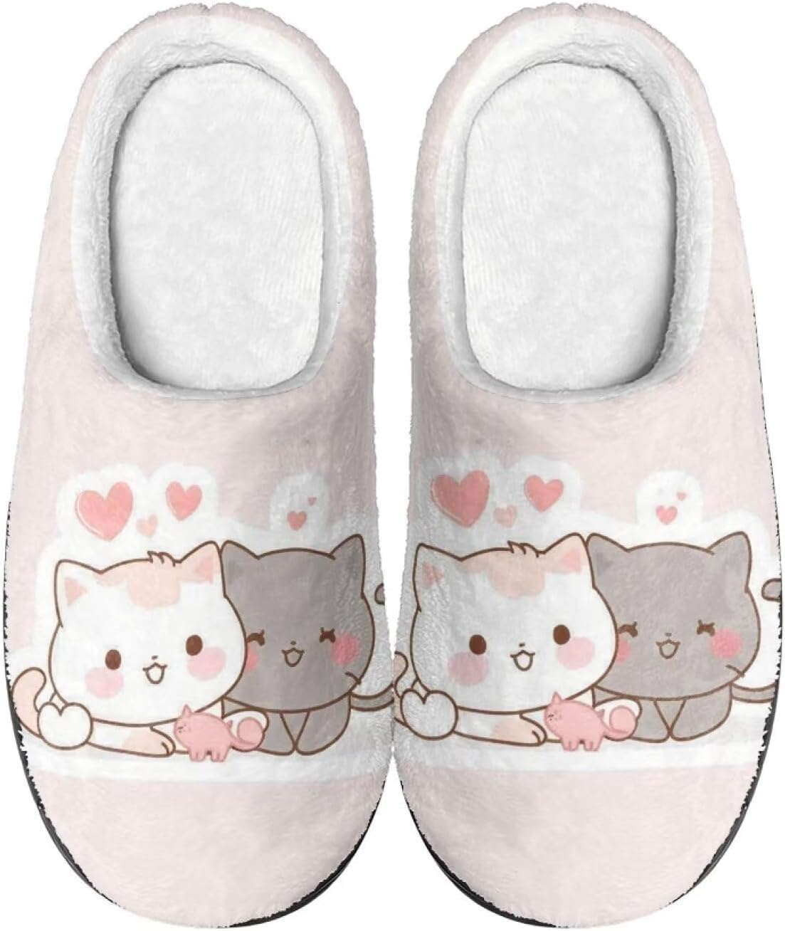 

Тапочки Flashideas для женщин и мужчин, мягкие, пушистые, теплые, домашние, с нескользящей подошвой, парные, повседневного стиля, Cute Cat 1