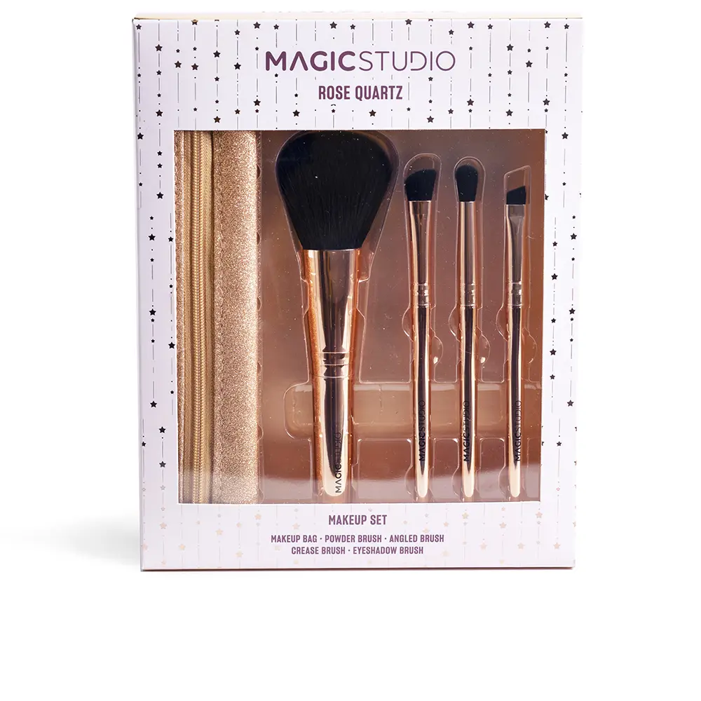 

Кисть для лица Rose quartz brochas estuche Magic Studio, 5 шт.