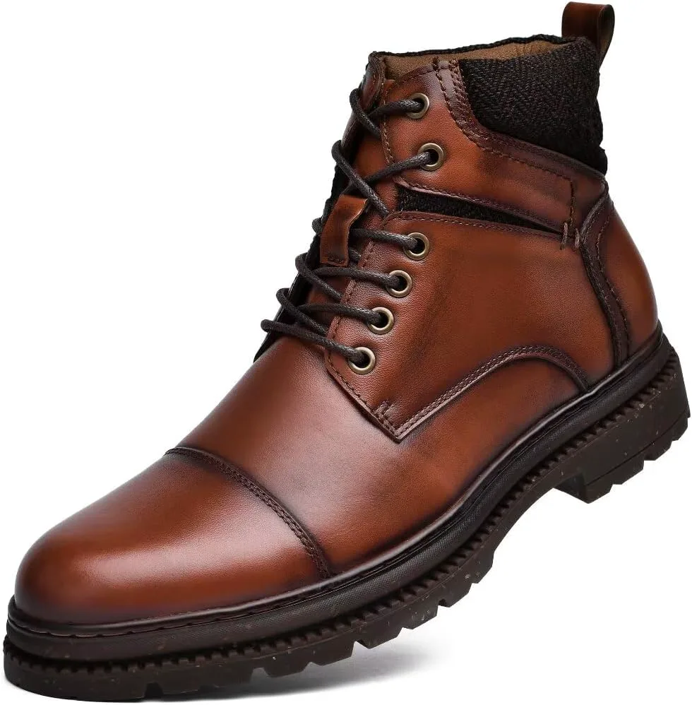 

Мужские ботинки Arkbird Chukka из натуральной кожи, классические повседневные ботинки оксфордского стиля, коричневый