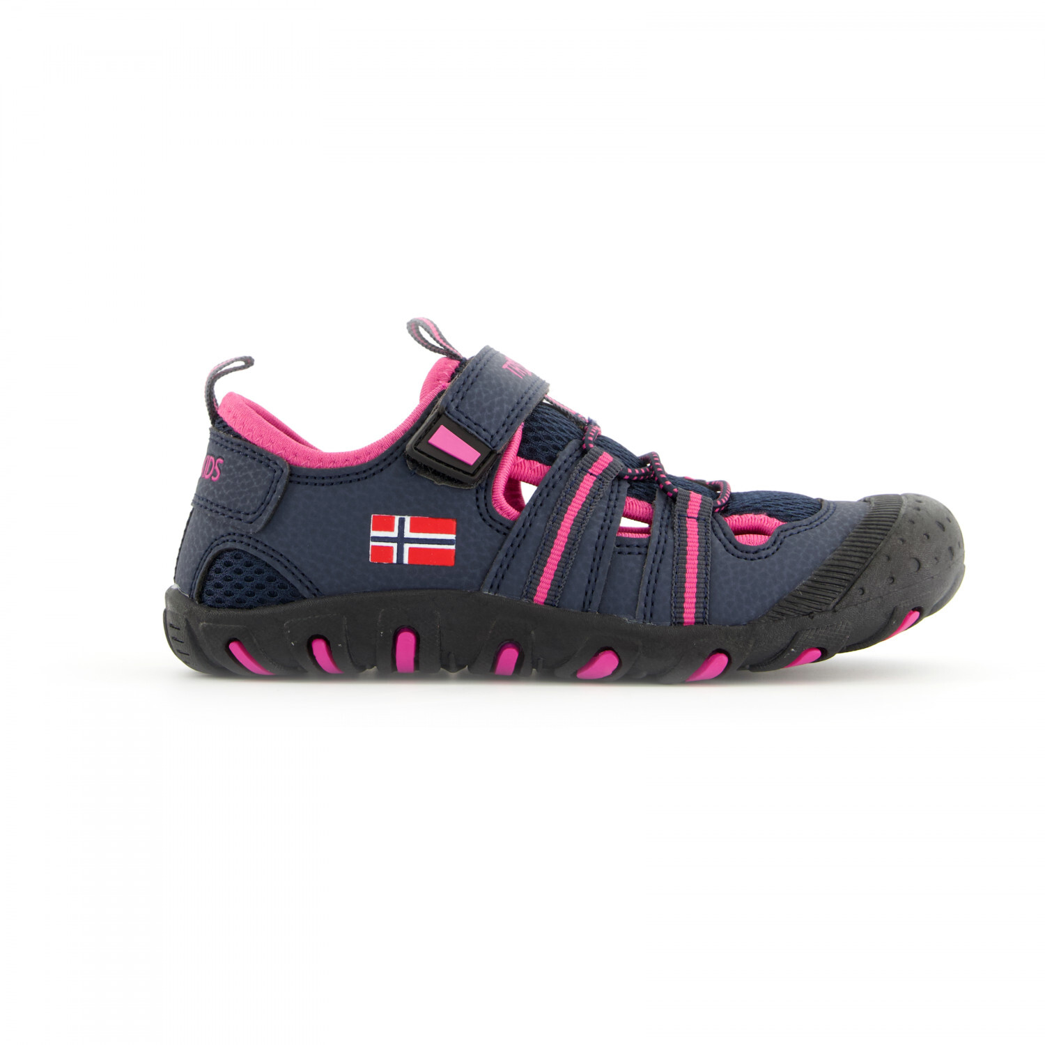 

Сандалии Trollkids Sandefjord Sandal, цвет Navy/Magenta