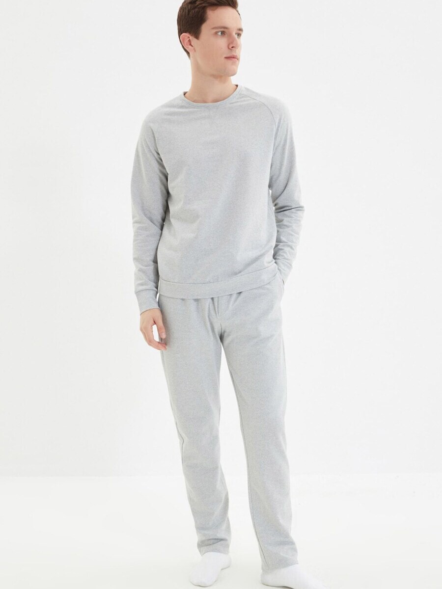 

Длинная пижама Trendyol Long Pajamas, светло-серый