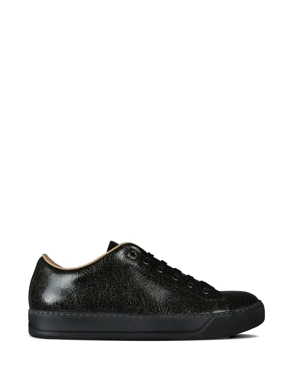 Кроссовки Dbb1 с эффектом кракле Lanvin, черный
