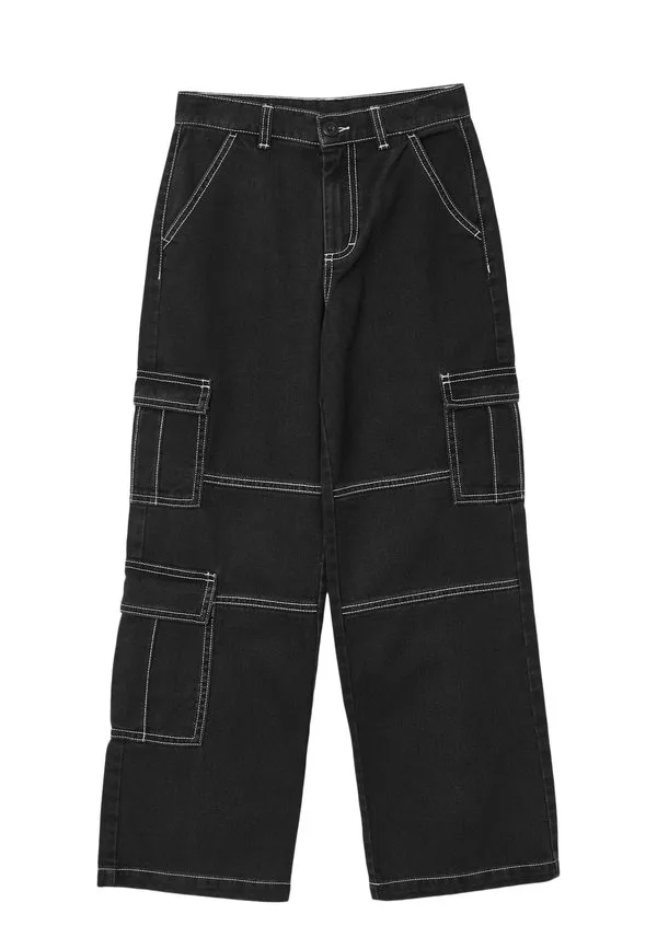 Длинные однотонные джинсы-сигареты Calliope, Nero Denim