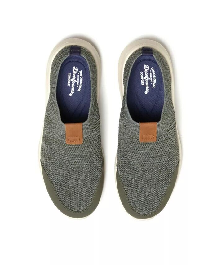 Женские трикотажные сабо без шнуровки Gracie Sport Dearfoams, зеленый — фото 3
