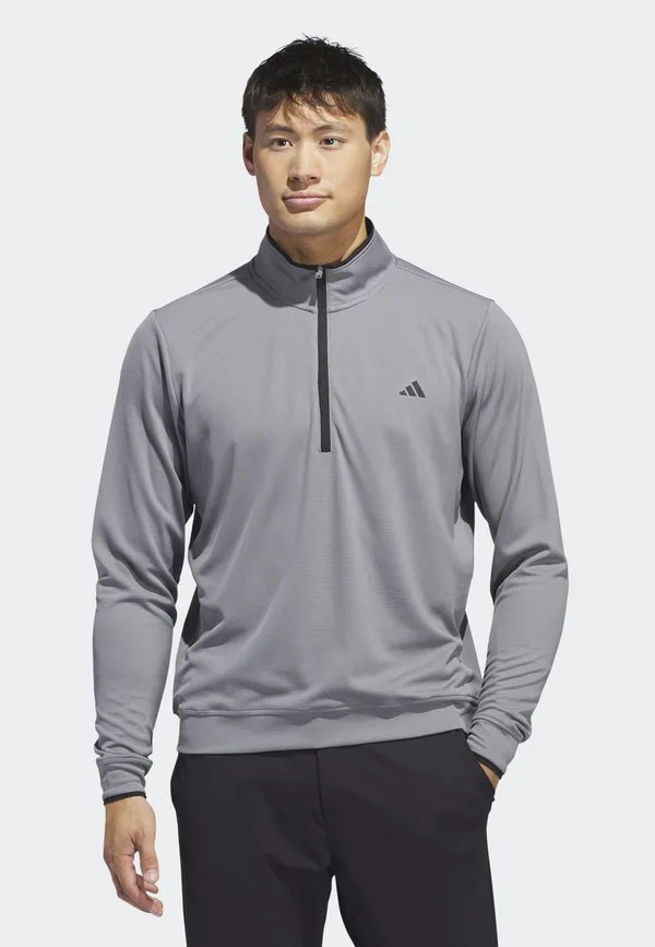 Легкий флисовый джемпер с молнией до середины груди Adidas Golf, Grethr
