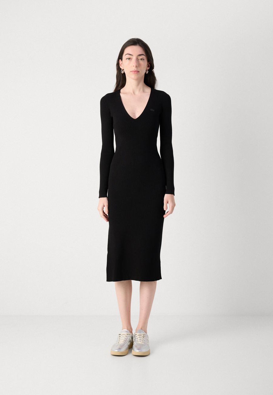Платье Lacoste Shift dress, Черное — фото 3