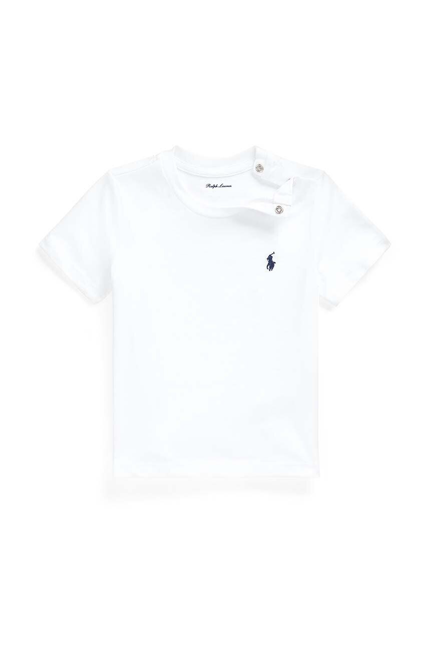 

Детская хлопковая футболка Polo Ralph Lauren, белый