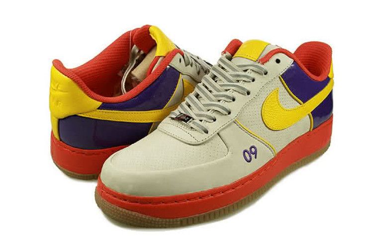 Кроссовки Nike Air Force 1 Supreme All-Star 08 Tz 'NBA All-Star 2009', желто-коричневый — фото 2