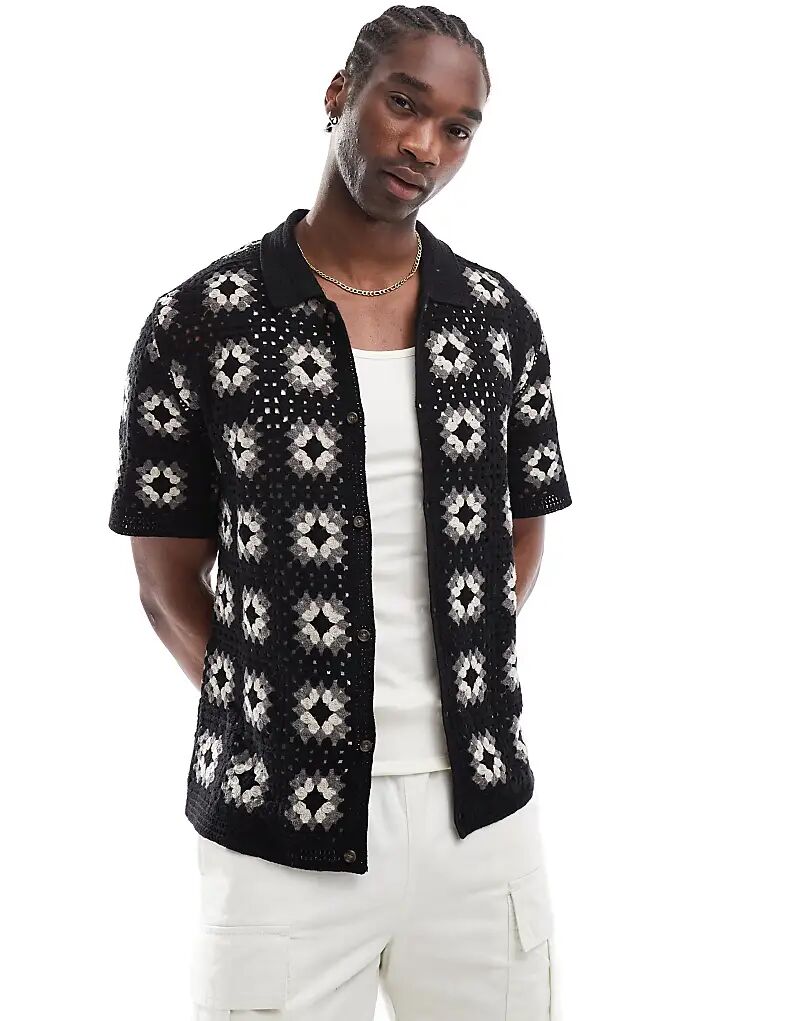 

Рубашка Havana с коротким рукавом черного цвета Cotton:On