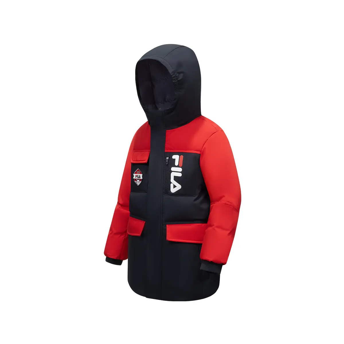 Пуховик для детей 3-7 лет FILA KIDS, синий — фото 4