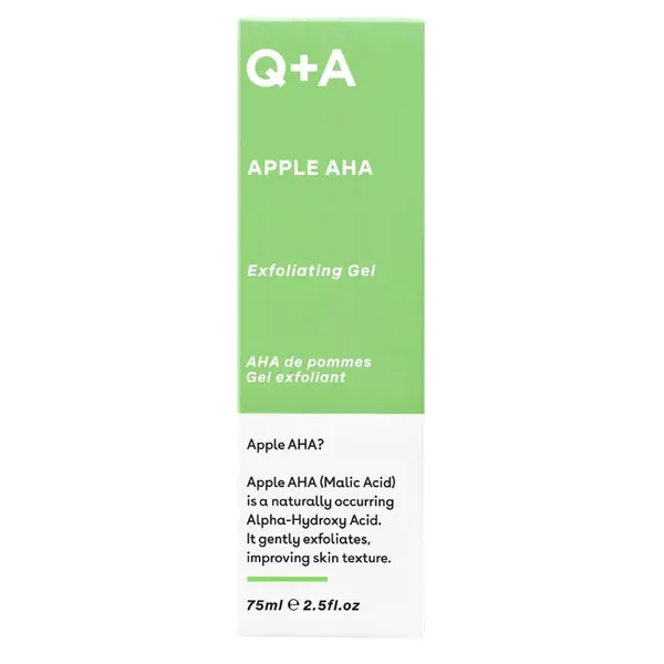Гель для умывания Q+A — Отшелушивающий гель с альфа-кислотами для лица, Apple aha, 75 мл — фото 2