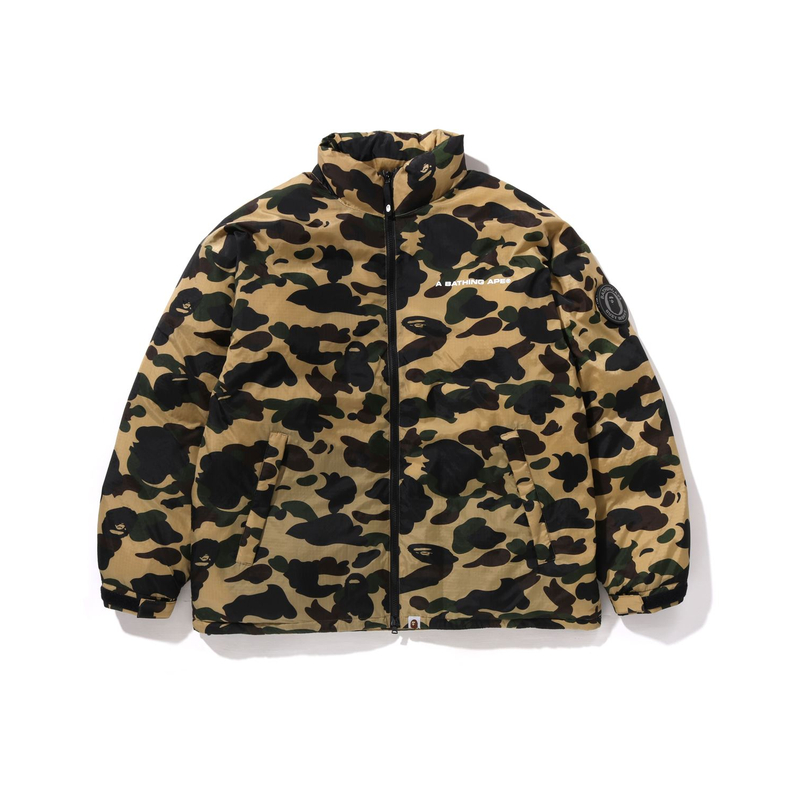 

A BATHING APE Бейп 1st Camo реверсивная пуховая куртка, Yellow YEX