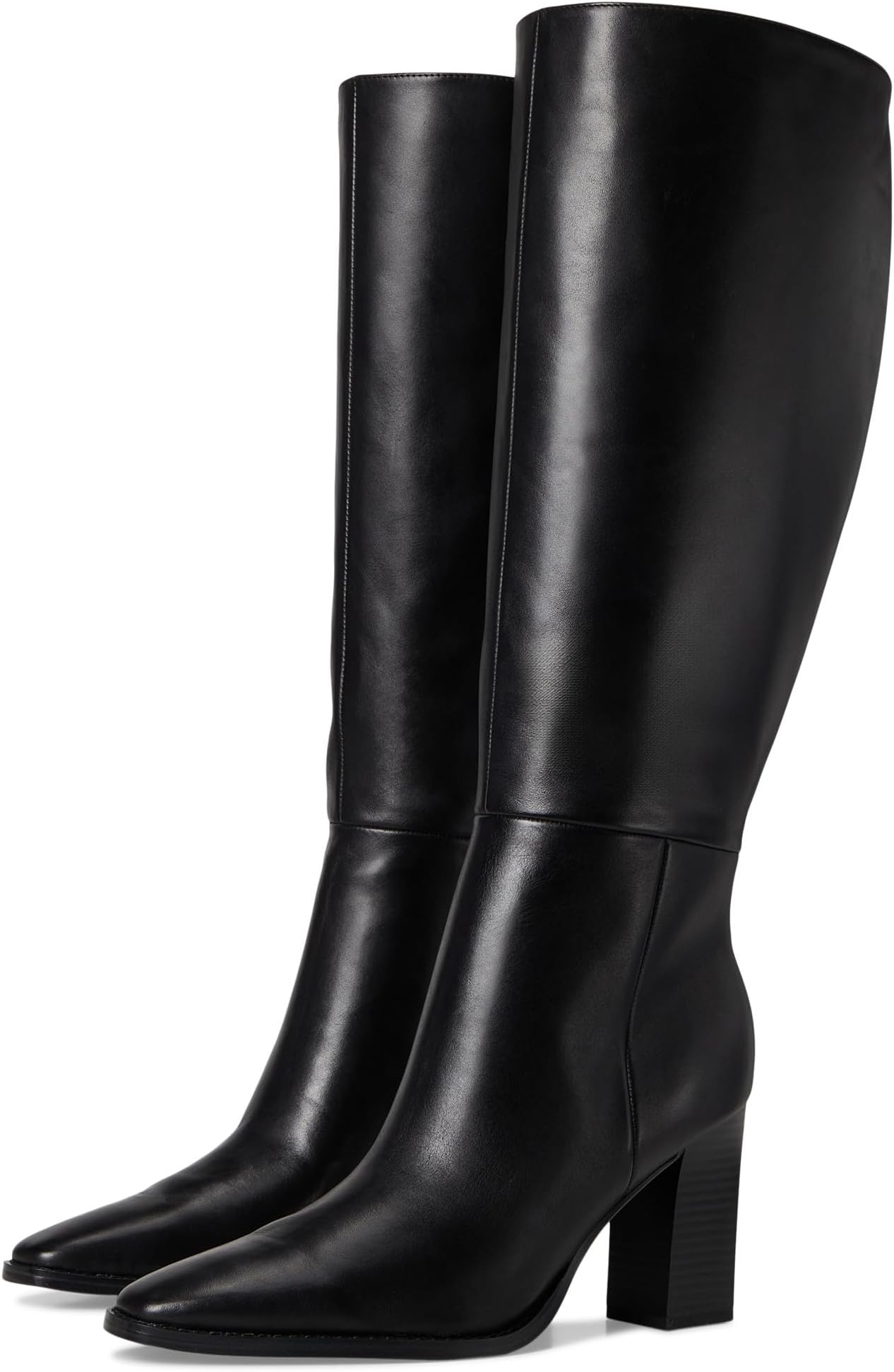 Ботинки Nine West Women's Zazz Wide Calf, Black Leather