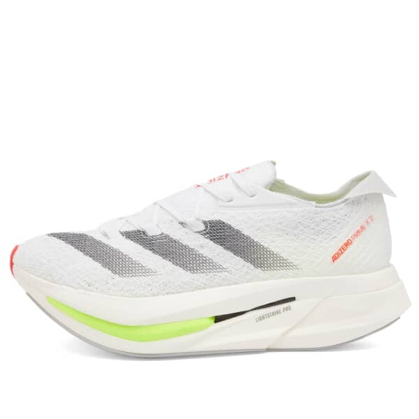 

Кроссовки Adidas adizero prime x 2 со шнурками Adidas Running, белый