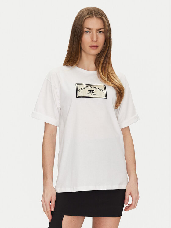 

Футболка обычного кроя MA-035-51E2-V170 Elisabetta Franchi, белый