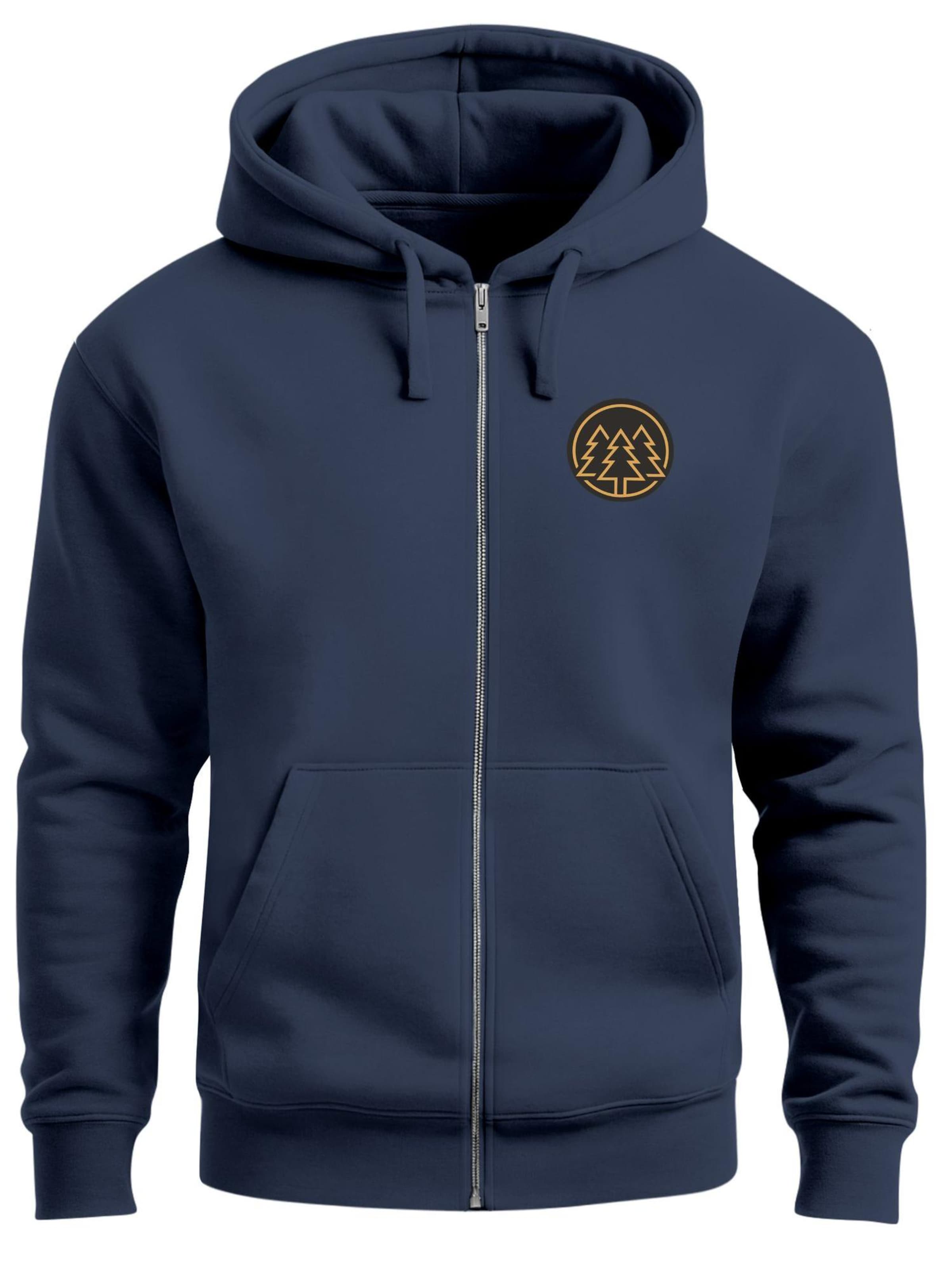 

Neverless Толстовка с молнией 'Bäume Badge' в цвете Navy, Синий, Neverless Толстовка с молнией 'Bäume Badge' в цвете Navy