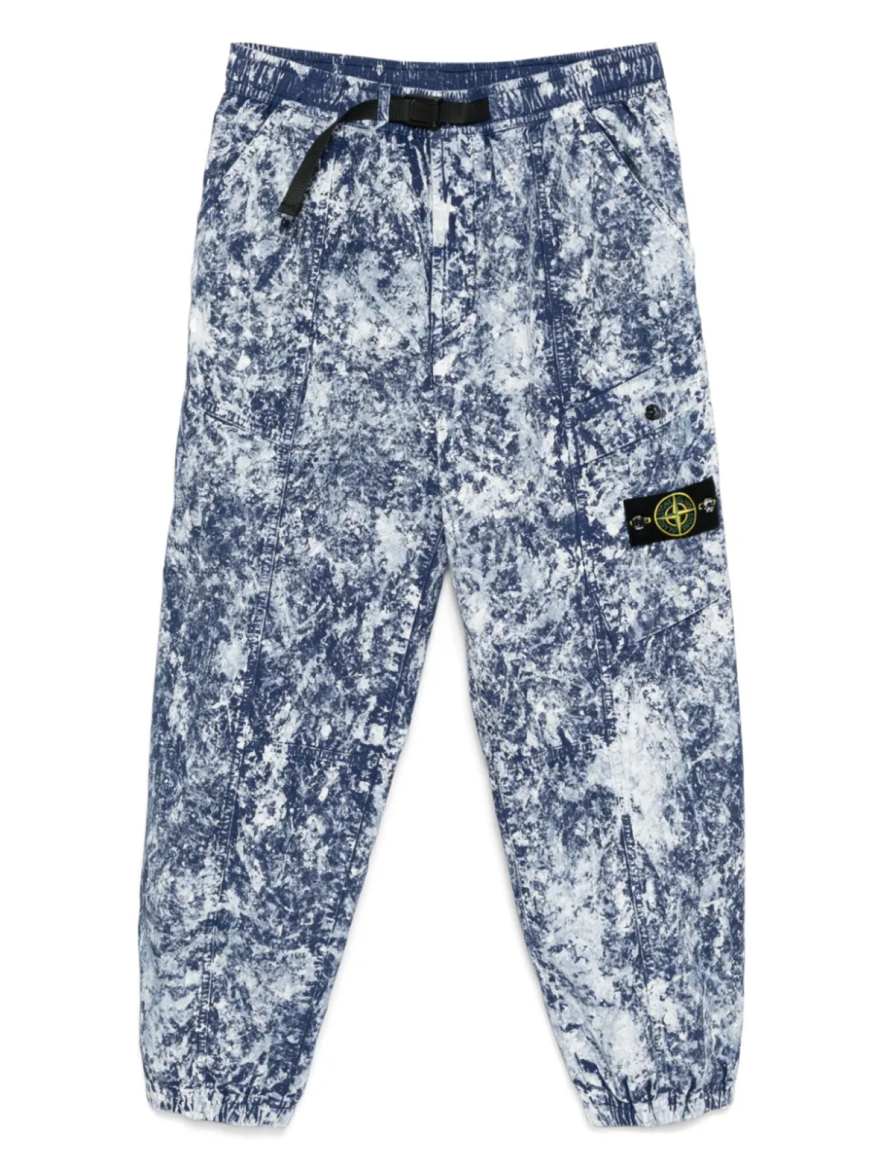 

Stone Island брюки карго с принтом, синий