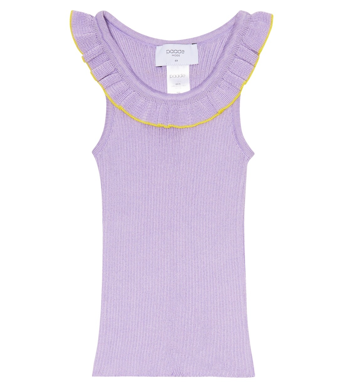 

Хлопковый топ в рубчик Paade Mode, фиолетовый