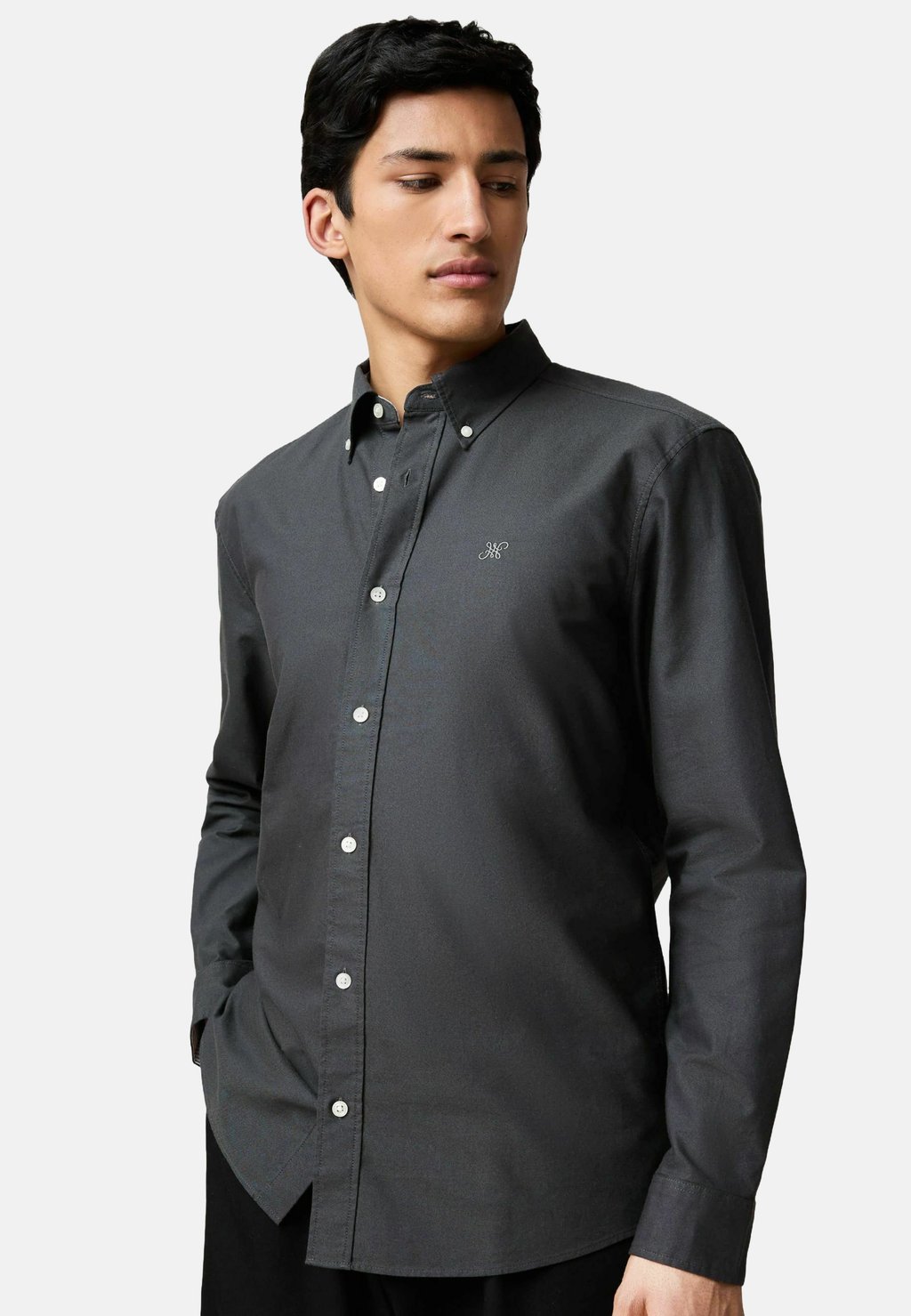 

Рубашка LONG SLEEVE OXFORD Next, серый