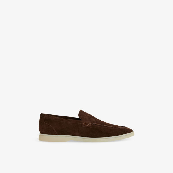 

Лоферы замшевые Reiss Kason, коричневый