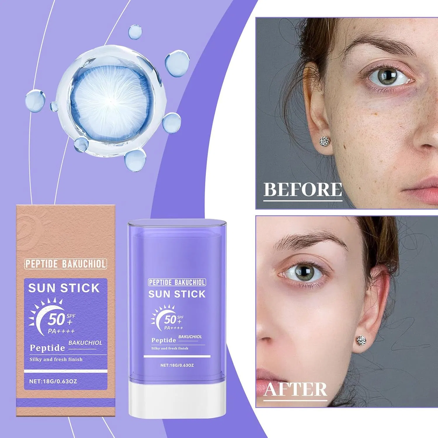 Солнцезащитный стик V Egan Peptide B Akuchiol SPF50+ Generisch — фото 2