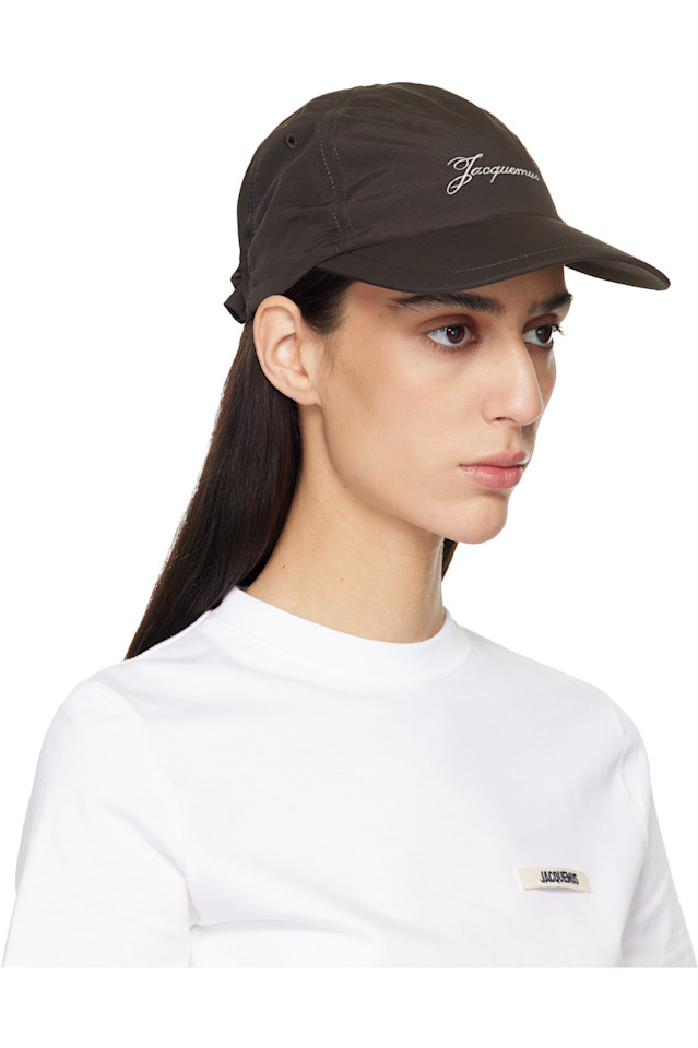 Jacquemus Бейсболка Brown 'the baluchon' — фото 2