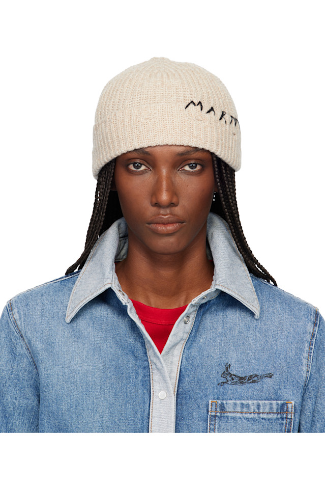 

Marni Бежевая шерстяная шапка