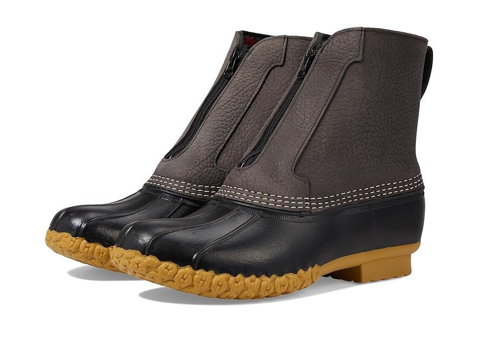 

Мужские серые ботинки LLBean Bean, 8 дюймов, с передней молнией, флисовой подкладкой, утепленные, JOBB1066 L.L. Bean, черный