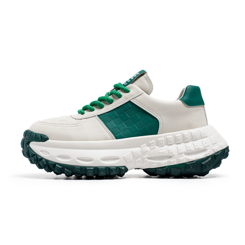 

JANECO Низкие массивные кроссовки мужские бело-зеленые, цвет White Green