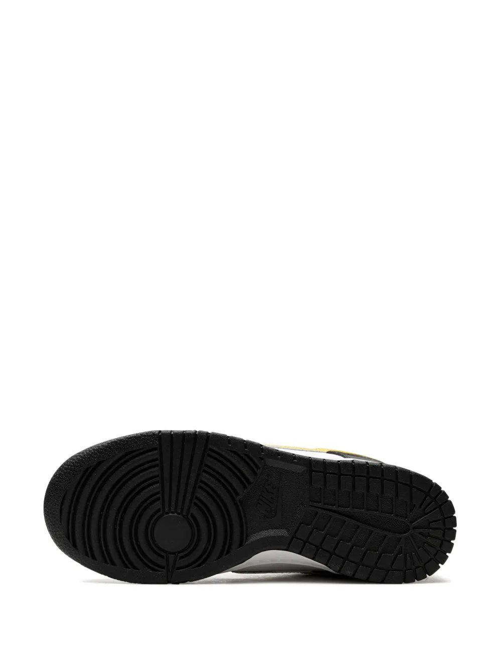Кроссовки Dunk Low Black/Opti Yellow Nike, белый — фото 4