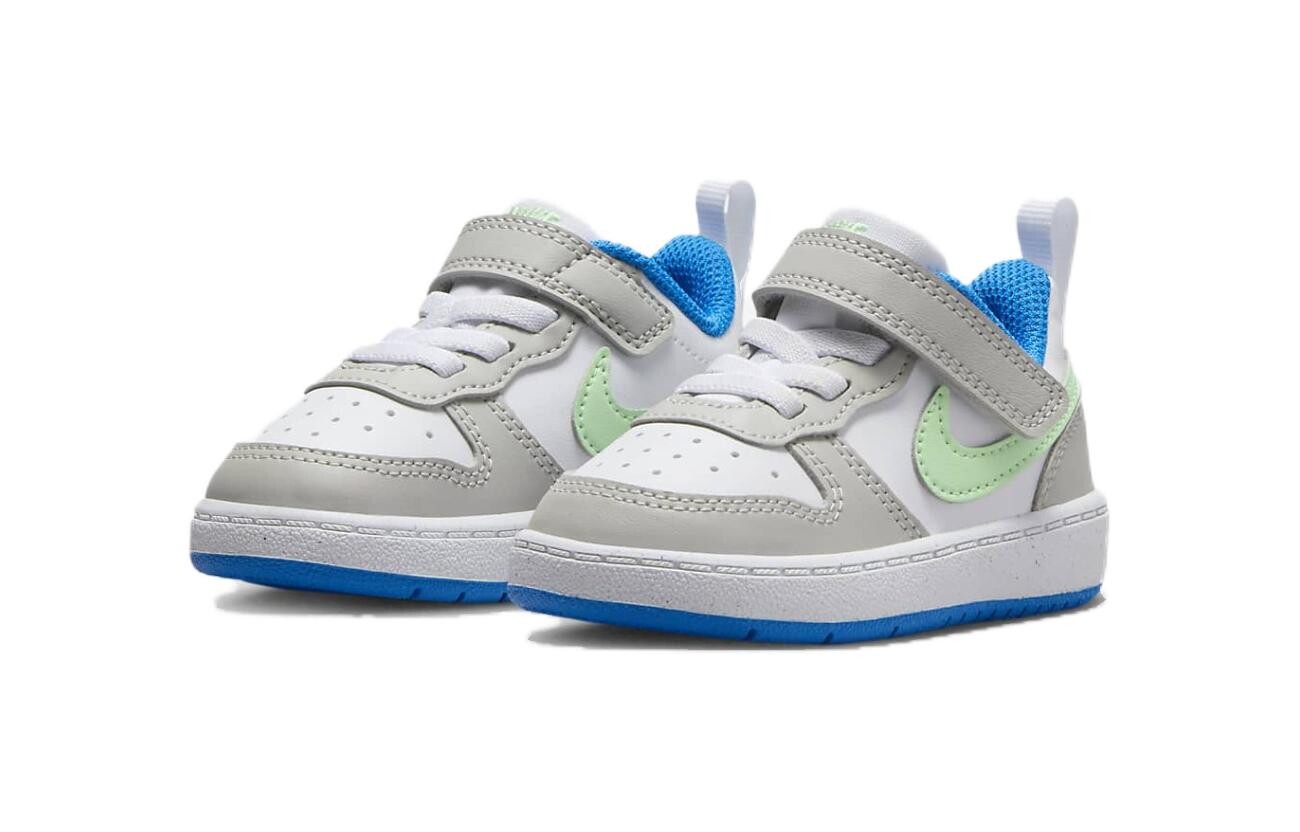 Кроссовки Nike Court Borough Low Recraft TD 'Light Iron Ore Vapor Green', белый/серый — фото 3