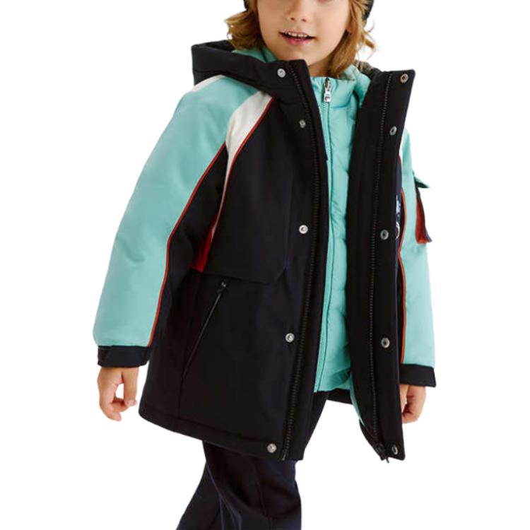 Детская зимняя куртка Pre school FILA KIDS, синий — фото 3
