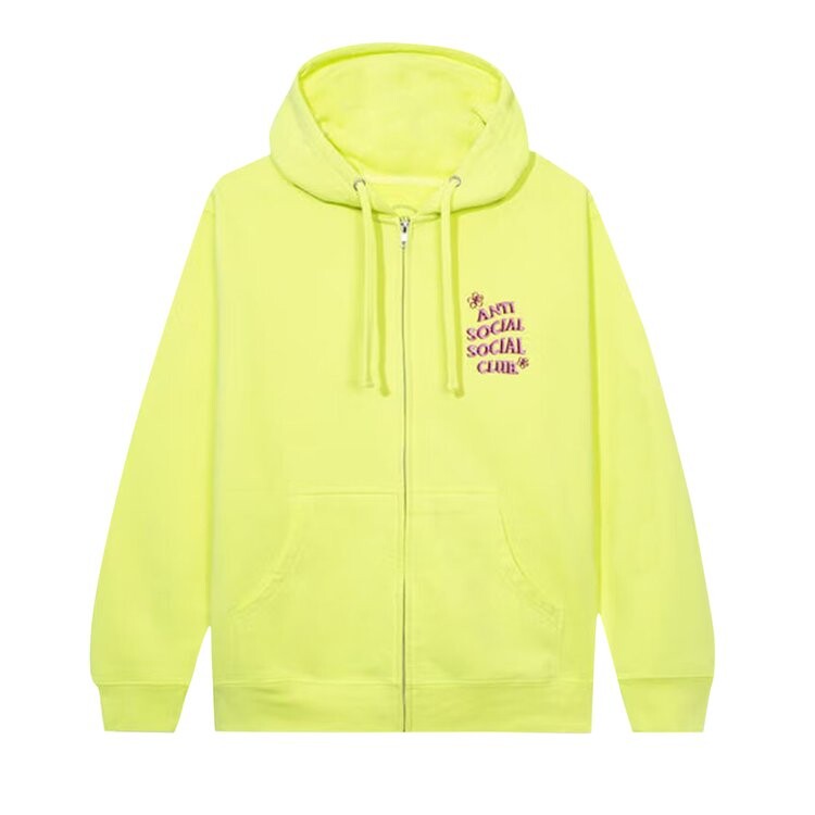

Худи Anti Social Social Club Coral Crush Zip Up 'Yellow', желтый