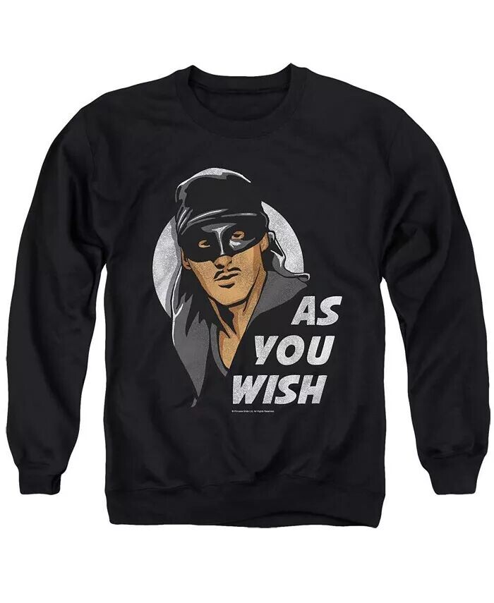 

Мужская толстовка As You Wish для взрослых с круглым вырезом Princess Bride, черный