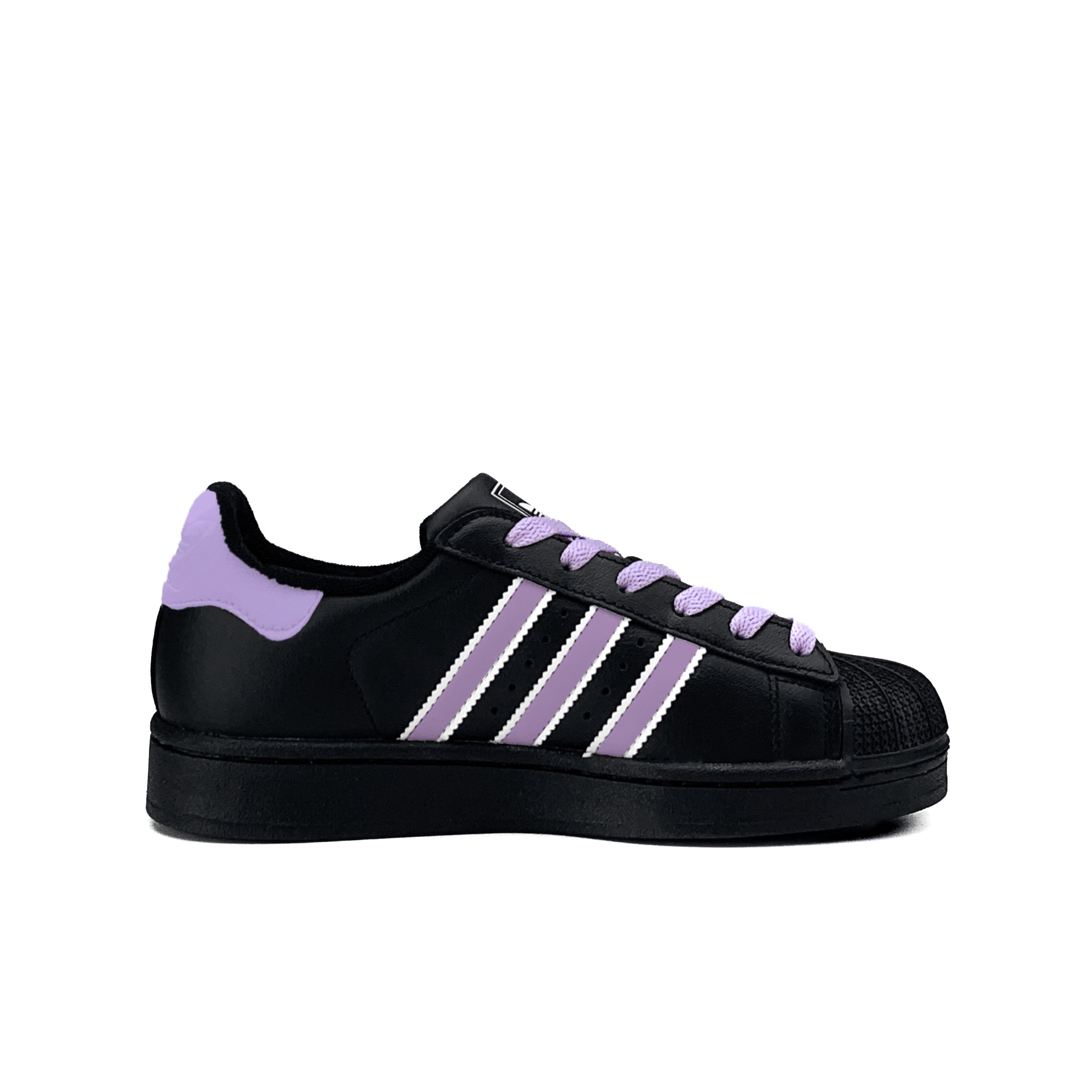 Adidas Originals Superstar 2 Purple Lotus Smoke устойчивые к истиранию низкие детские скейтбординг кроссовки Purple для подростков — фото 3