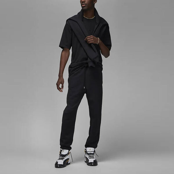 Футболка Air Jordan Wordmark Tee 'Black', черный — фото 3