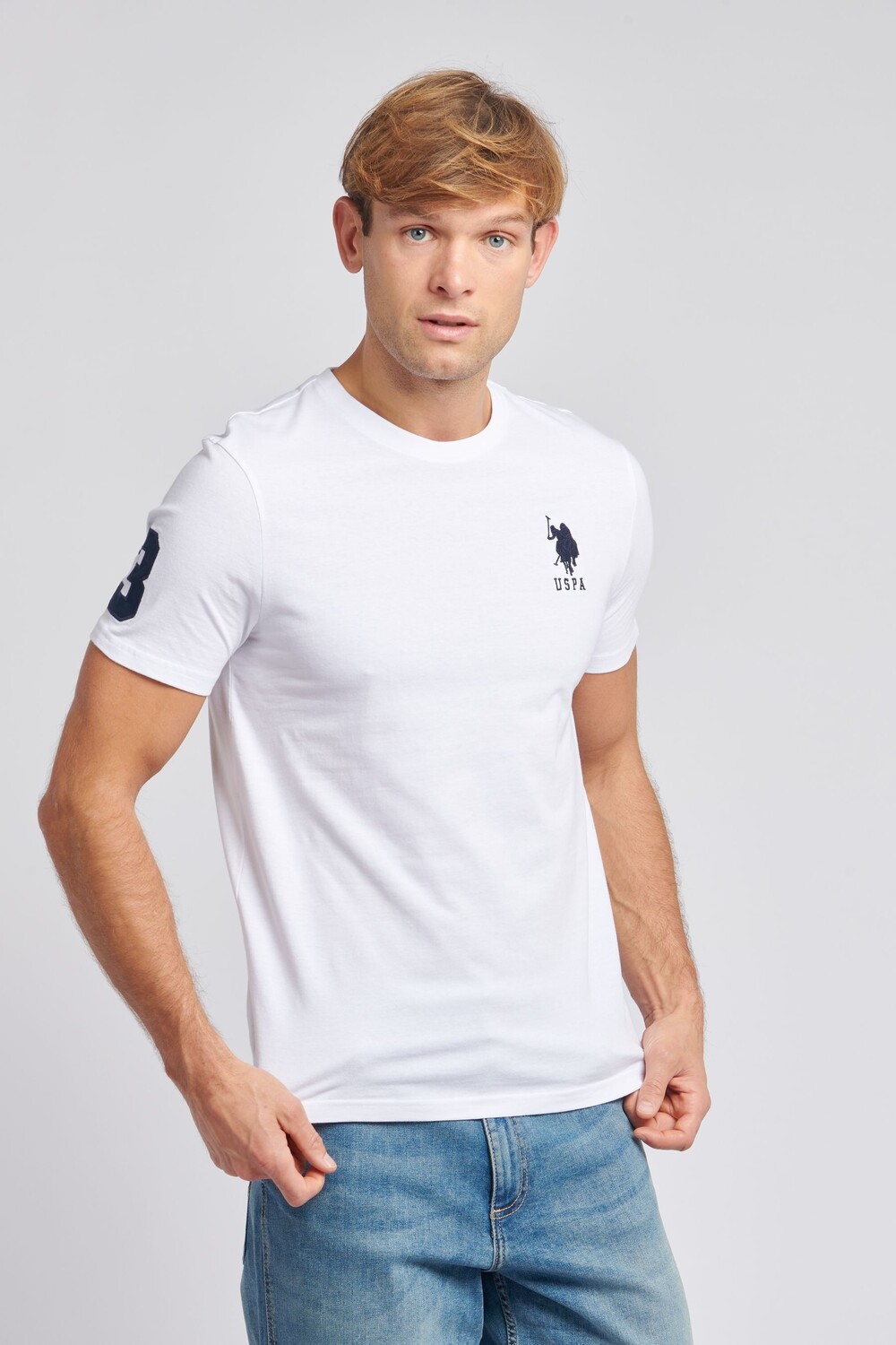 

Мужская рубашка-поло стандартного кроя Fit player 3 U.S. Polo Assn, белый