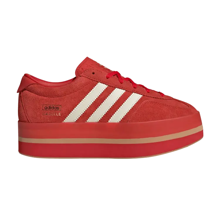 Кроссовки adidas Wmns Gazelle Stack Red Cream Gum, красный