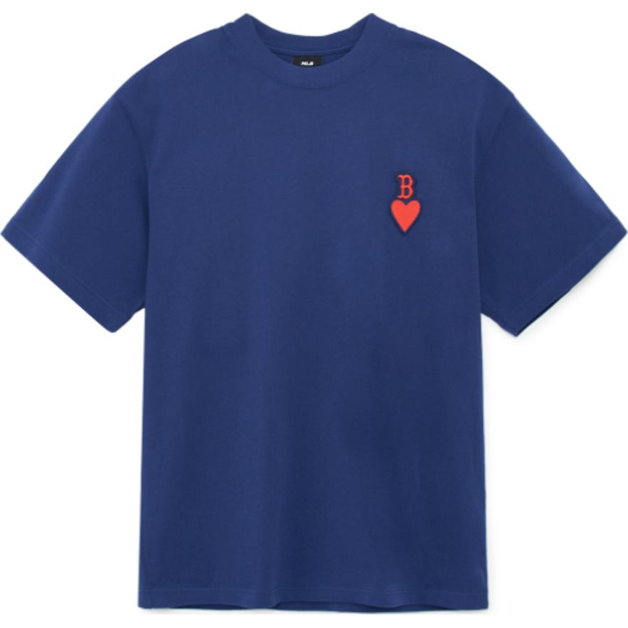 

MLB Футболка серии Heart Series SS23, мужская, темно-синяя