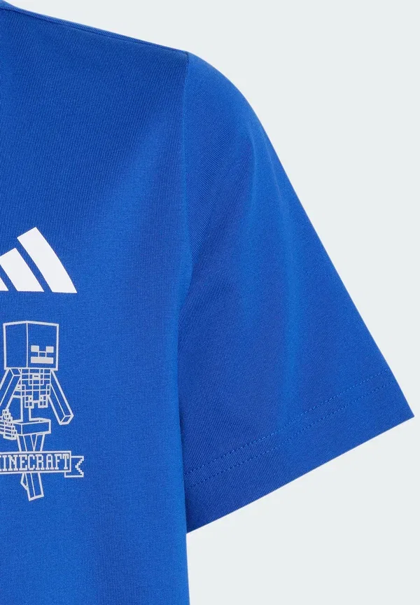 Футболка Adidas Performance J Minecraft Tee Print, темно-синий — фото 4