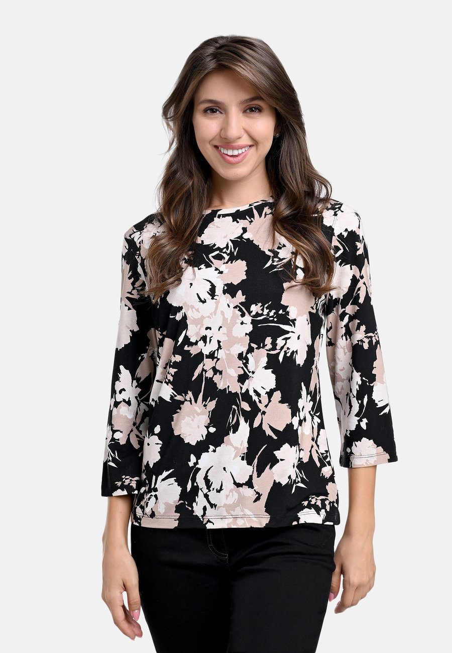 

Топ Bicalla MIT BLUMEN-PRINT , Black-Sand/Black