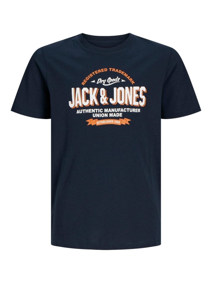 

Футболка JACK & JONES Junior, темно-синий