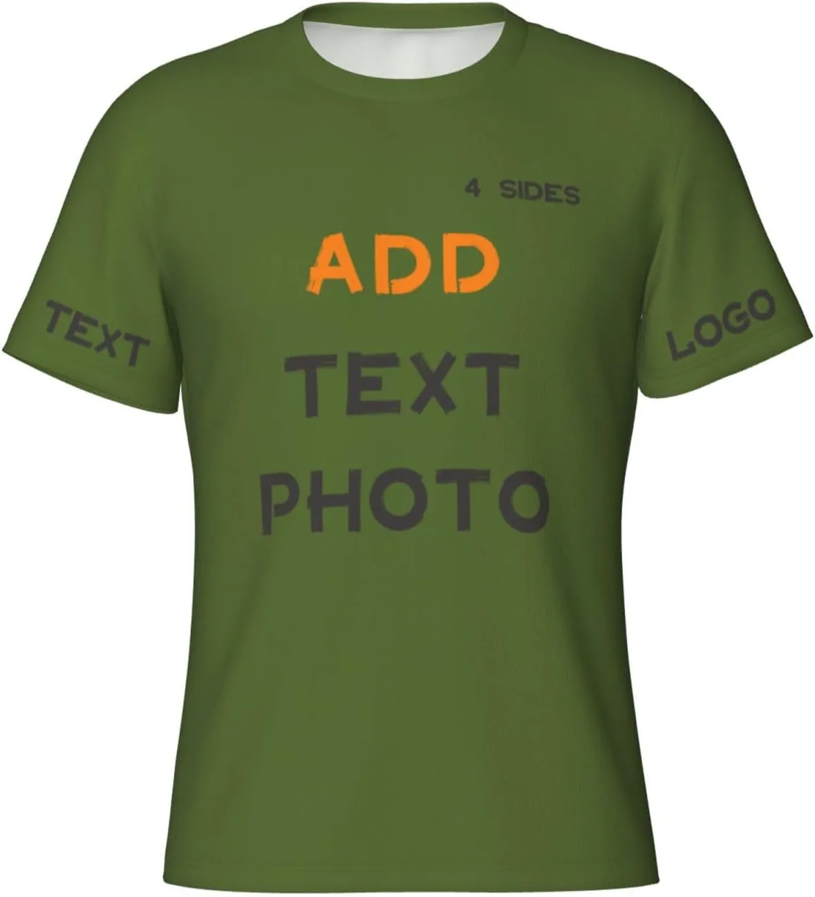 

Футболка Custom с принтом на 4 сторонах