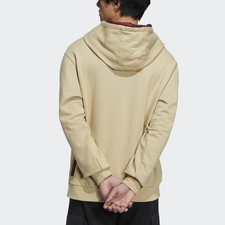 Худи adidas originals Cny Hoody Limited Solid Color Logo Pullover Prairie Brown HC0563 — фото 3