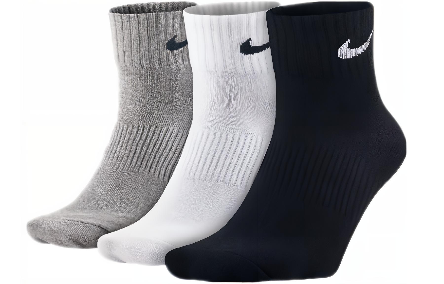 

Носки унисекс до середины голени Nike, 3 Pack (Black, White, Gray)