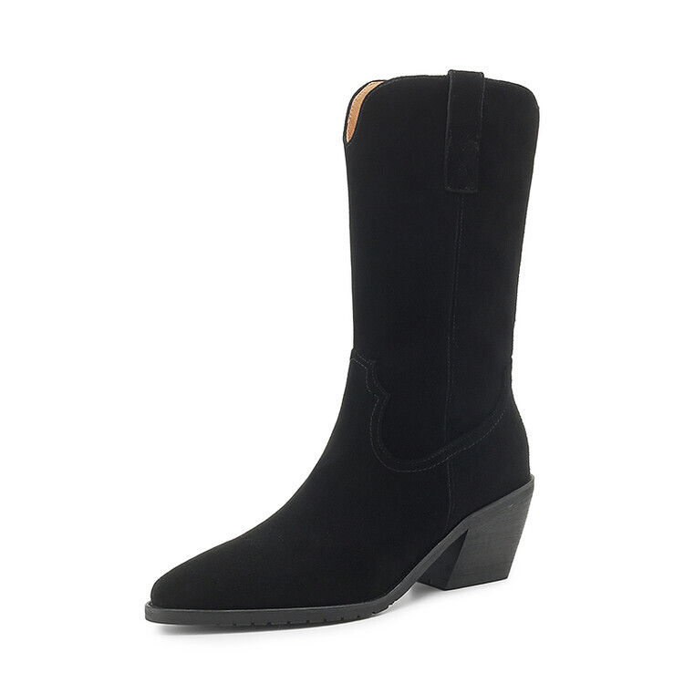 

Ботильоны женские Su Yanjiao, цвет Black Fleece-lined