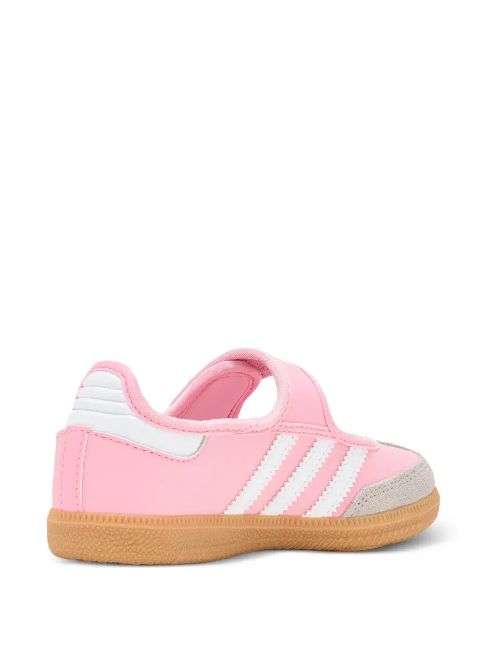 Балетки Samba с ремешком на липучке Adidas Kids, розовый — фото 2