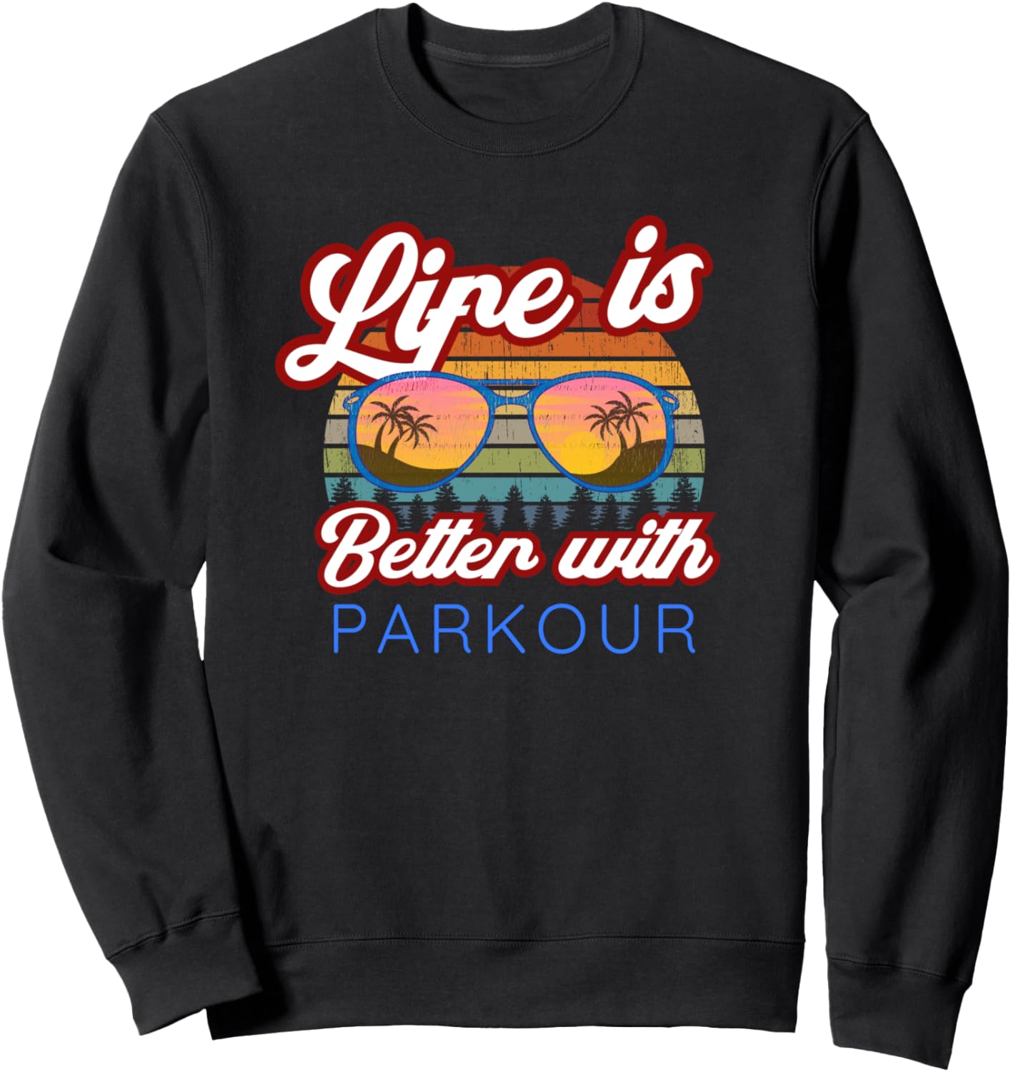 

Хобби для любителей паркура / Жизнь лучше с паркуром! Толстовка с цитатой Parkour Lover / Parkour Teachers Funny Design, черный